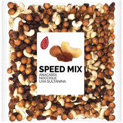 speed mix con nocciole, anacardi e uva sultanina