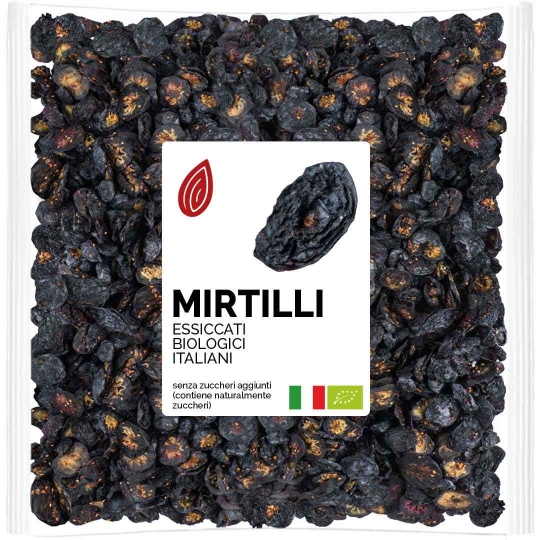 Mirtilli Essiccati Biologici Italiani
