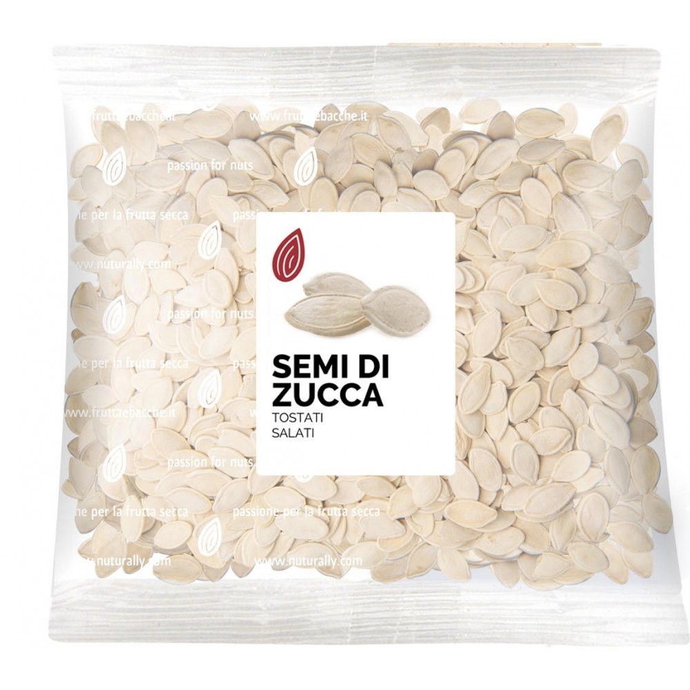 Semi di zucca in guscio tostati e salati